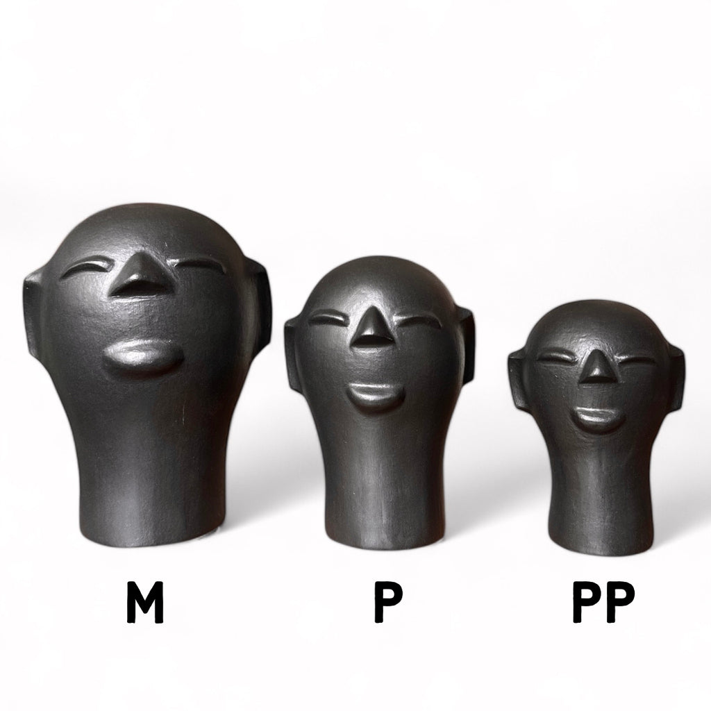 Escultura cabeça Preta P - Cida Lima