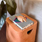 Banco Cupinzeiro em cerâmica rústica