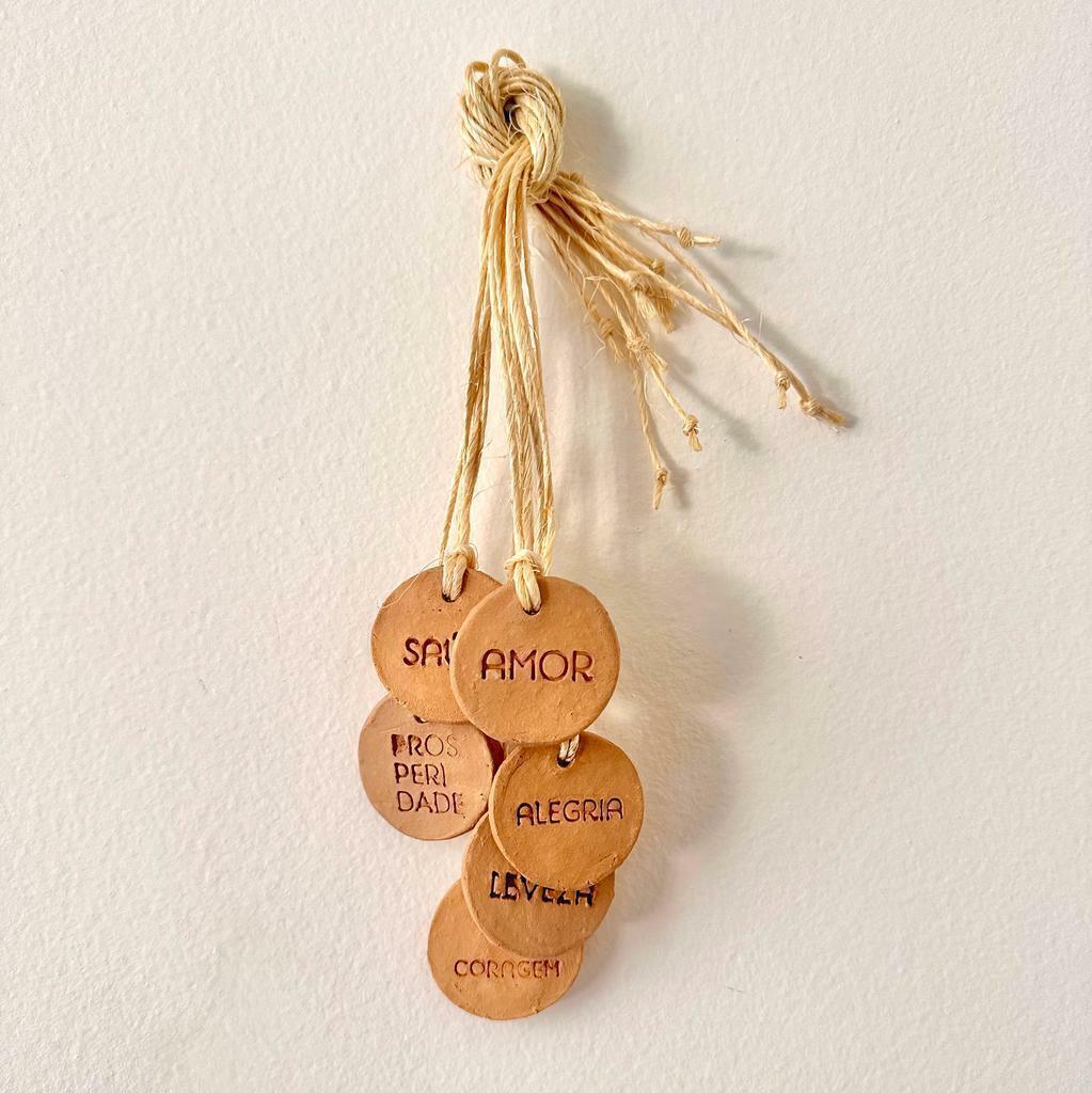 Plaquinhas palavras de Bem-querer - Kit com 6 palavras