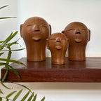 Escultura cabeça em cerâmica M - Cida Lima